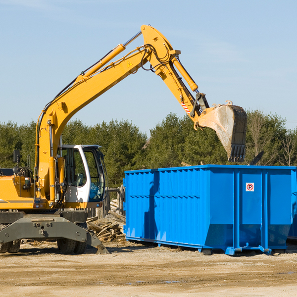 what size residential dumpster rentals are available in East Tulare Villa CA